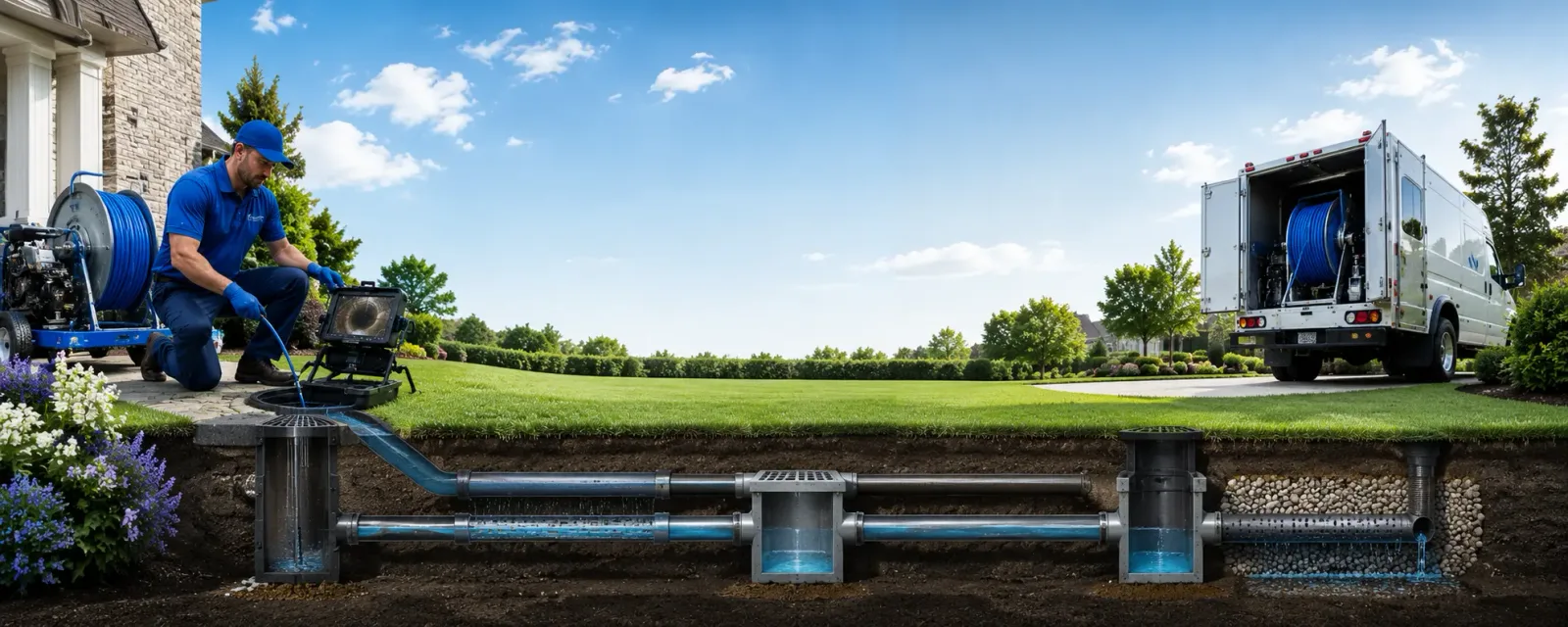 Outdoor drain cleaning information for Lincoln Park, NJ